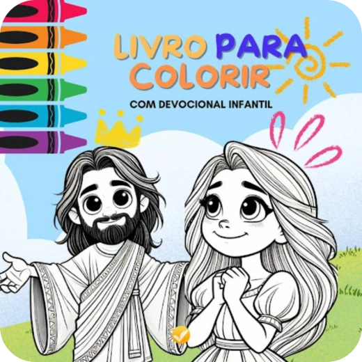 Capa principal do pacote de livros de colorir cristaos